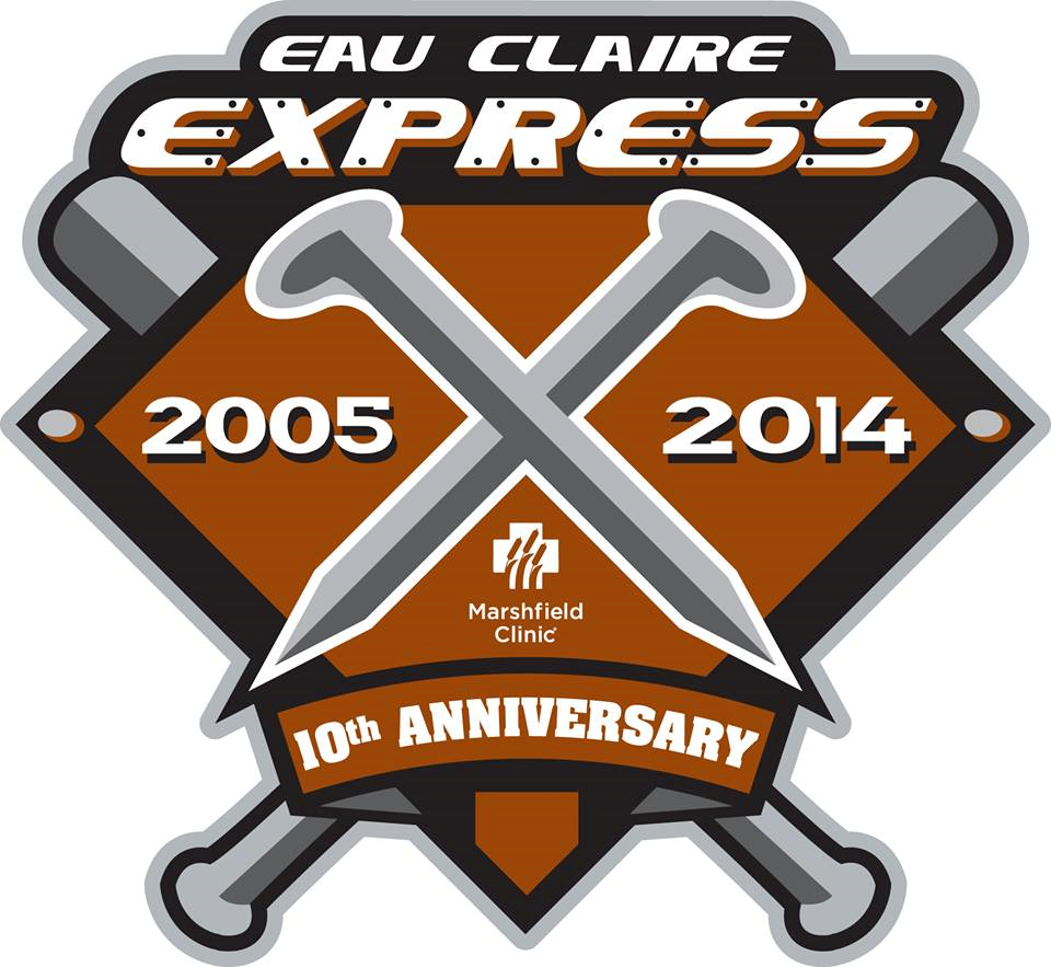 Eau Claire Express 2014 Anniversary Logo iron on transfers for T-shirts
